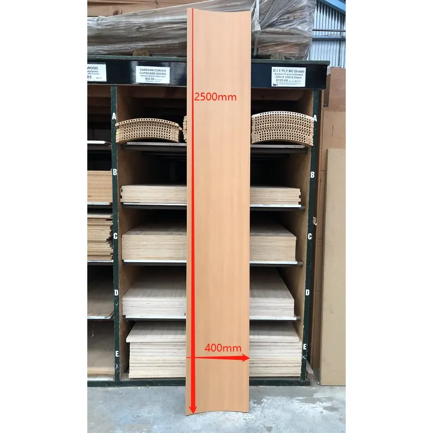 Cupboard Doors Caravan Curved 2500x400mm *
