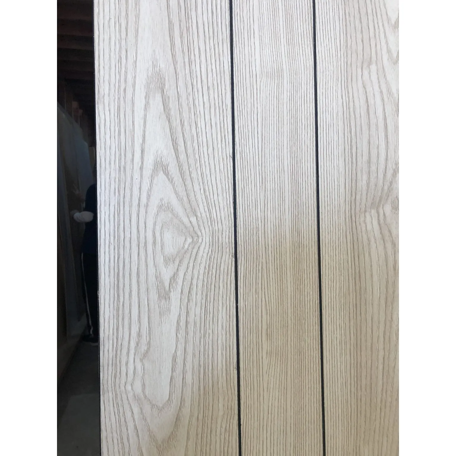 Paper Overlay Ply Pale Ash Grooved 2440x1220 3mm *