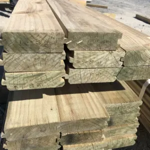 Retaining Timber 200x50mm TG & V H4 Treated