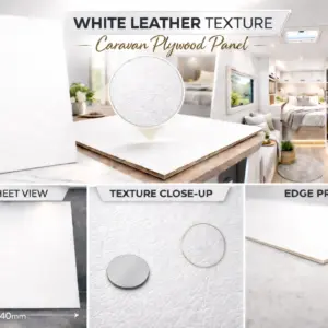 White Leather Caravan Ply 3mm