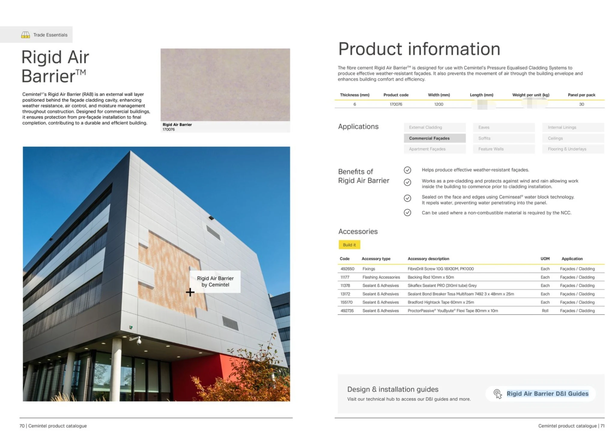 RAB Board Rigid Air Barrier Fibre Cement Board 2450x1200x6mm - Image 5